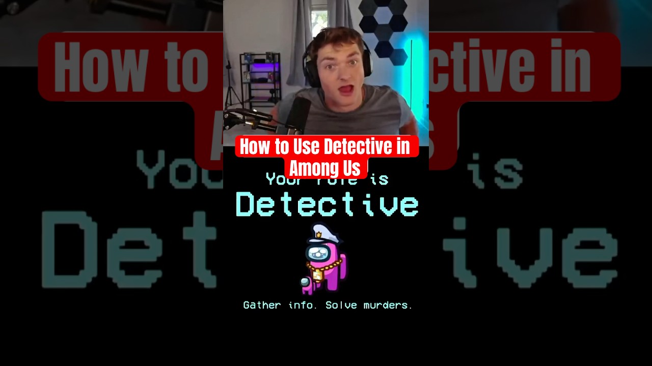 How to use the new detective role in Among Us #amongus #stream