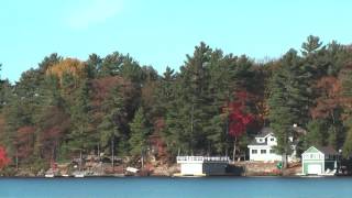 preview picture of video 'Muskoka Lakes and Torrance Dock(facing water) in Ontario, Canada, October 2013'