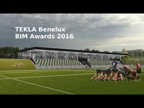 Awardnominatie | Tekla BIM Awards 2016 - Rugbyclub Dendermonde