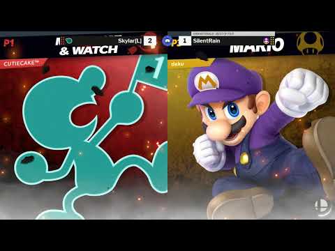 Smash Lab 186 SSBU Grand Finals Skylar (G&W) vs. SilentRain (Mario)