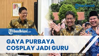 COSPLAY GURU! Inilah Gaya Menkeu Purbaya Ajak Siswa SMAN 3 Jakarta Pahami Makna Gotong Royong APBN