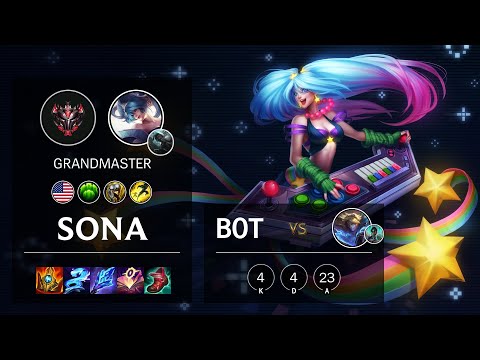 Sona Bot vs Ezreal - NA Grandmaster Patch 11.12