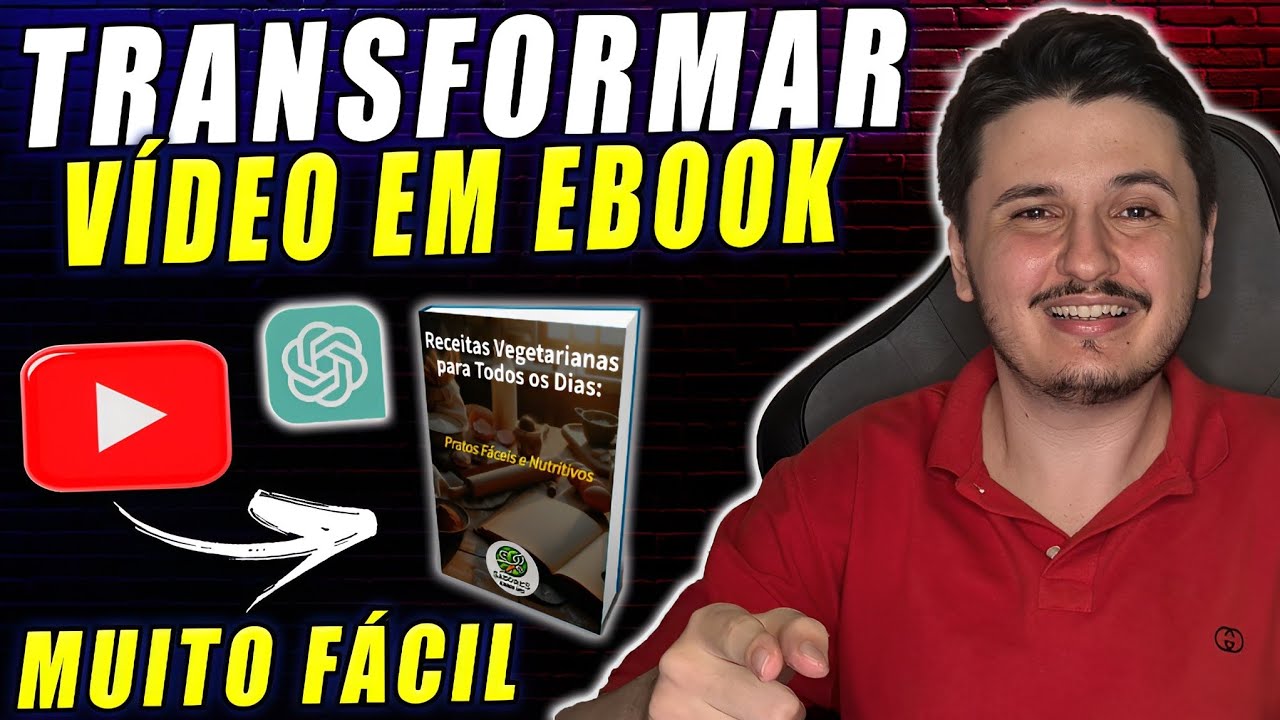 Transformar vídeo em E-book GPT 4 | Criar e Editar Facilmente | Converte Qualquer Vídeo em Texto