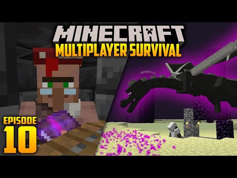 TRADING & ENDER DRAGON | Minecraft Multiplayer Survival - Episode 10
