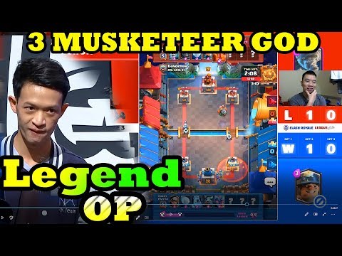 3 MUSKETEER GOD Legend Comeback - Clash Royale
