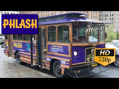 Philadelphia Trolley Works Ride: Chance Heratige Trolley Bus #175 on the PHLASH