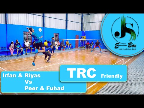 Badminton Irfan & Riyas Vs Peer & Fuhad TRC club friendly match Kanyakumari #badminton #sports