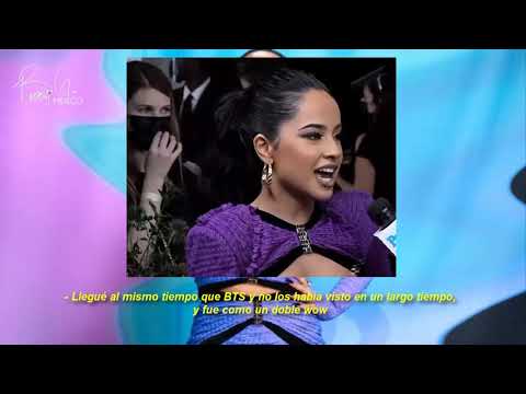 Becky G hablando de BTS en los #AMAs 2021 (Subtitulado)