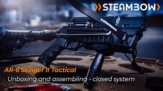 Pištoľová kuša Steambow AR-6 Stinger II Tactical 55lbs