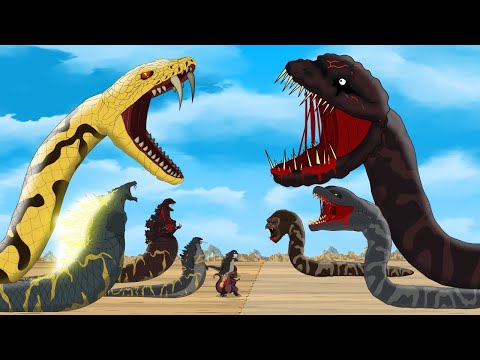 IF EVOLUTION of PYTHON GODZILLA EARTH vs EVOLUTION of PYTHON SHIN GODZILLA: Size Comparison