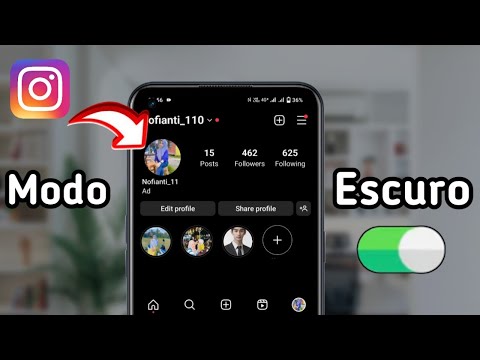 Vídeo: Como colocar o Instagram no modo escuro: Q&A