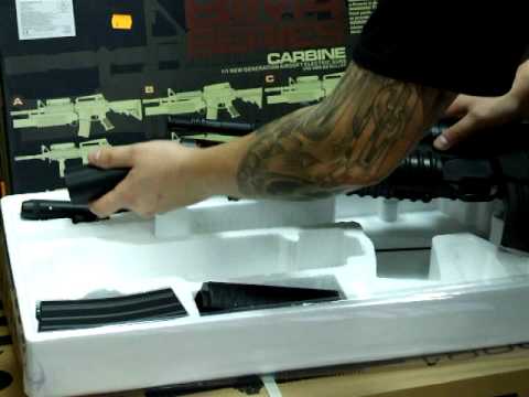 PREZENTACJA MODELU ASG COLT COMMANDO Z GRANATNIKIEM FIRMY BOYI (BI-3181AB) - TANIEMILITARIA.PL