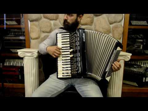 3613 - Black Excelsior Accordiana Piano Accordion LMM 41 120 $799