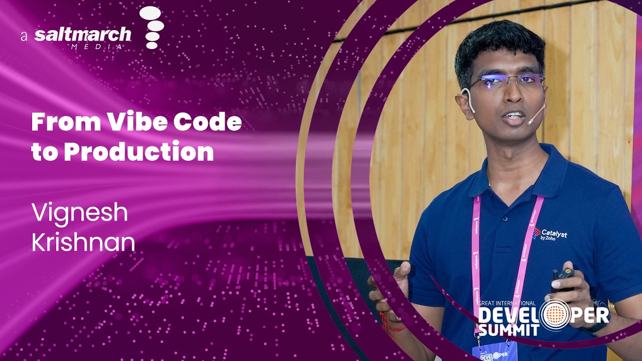 Vibe-Coded to Production-Ready: Closing the Last Mile with Catalyst and Apptics - Vignesh Krishnan