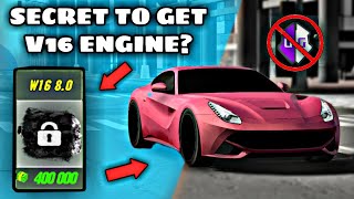 Secret Engine W16 For Free!! In Car Parking Multiplayer •|Dcoi Ph|•
