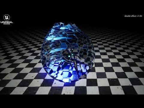 Unreal Engine 5 | Niagara Particle System | VFX Shield Effect 1.01