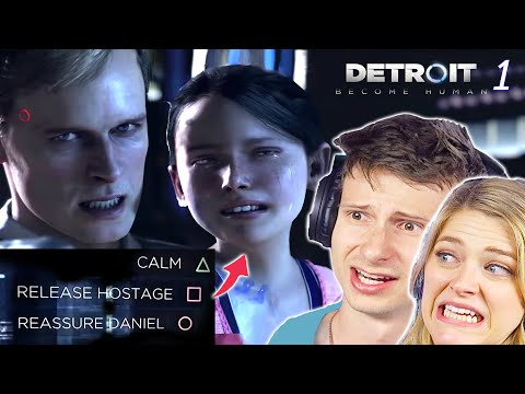底特律的人們挑戰自己的道德，成為人上人。 (People Challenge Their Morals In Detroit Become Human)