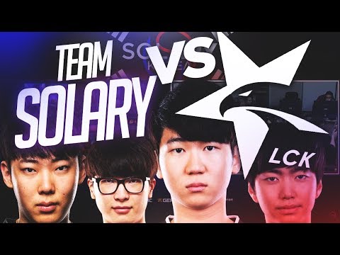 TEAM SOLARY VS LCK PLAYERS (EXPECT , NEO, NUCLEAR, NINJA, COMEBACK) #GAME 1