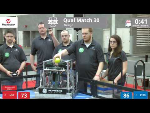 VEX Worlds 2016 - VEX U - Design - Qual 30 (USC) 165 vs 196 (ETAS)