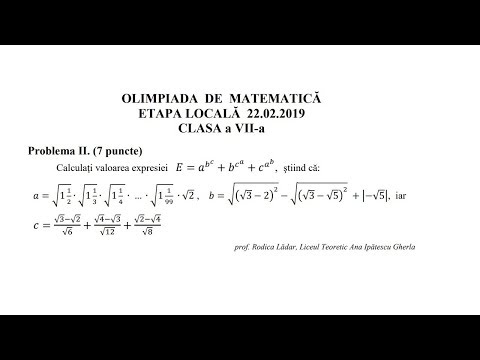Olimpiada locala 2019, clasa a 7-a - Problema 2