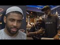 Kyrie Irving Recreates Interview When Asked If LeBron Was A Father Figure