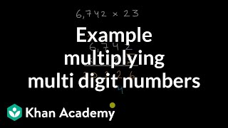 Example multiplying multi digit numbers
