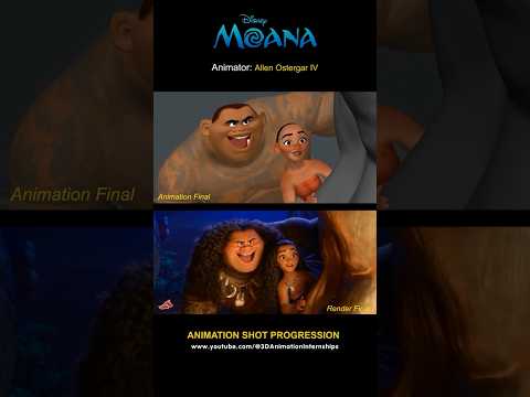 Moana | Moana Punching Face Maui Shot Progression  #shots