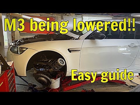 Lowering the M3 - Eibach Pro Springs - How to guide