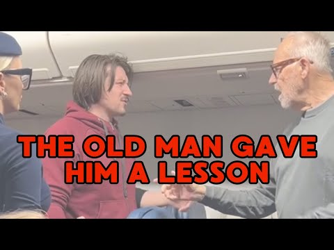 Man picks a fight with 75-year-old vet on an airplane🫠✈️😆