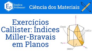 Índices Miller-Bravais em Planos -  Exercícios Resolvidos Callister (19)