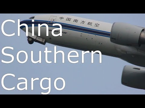 [Full HD] Schiphol Airport Spotting, China Southern Cargo Boeing 777-F1B (B-2042)