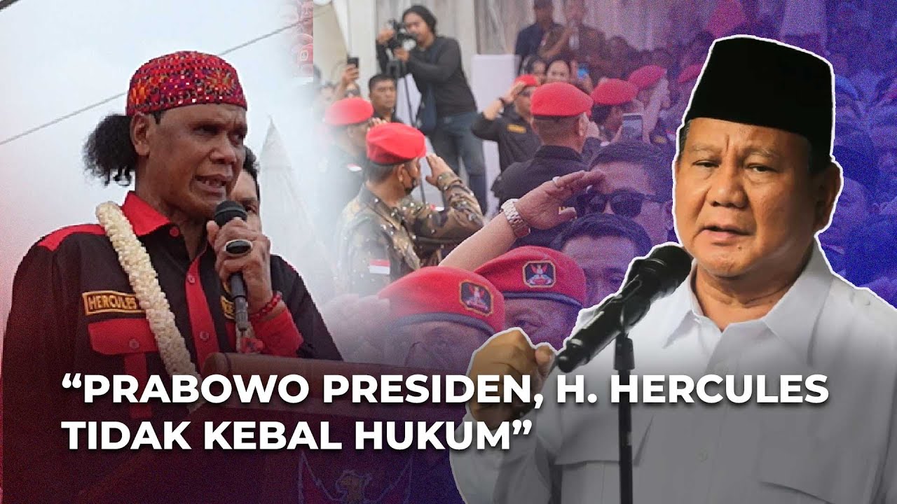 Prabowo Presiden, H. Hercules Tidak Kebal Hukum
