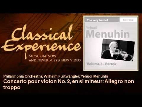 Yehudi Menuhin - Bela Bartok : Concerto pour violon No. 2, en si mineur : Allegro non troppo