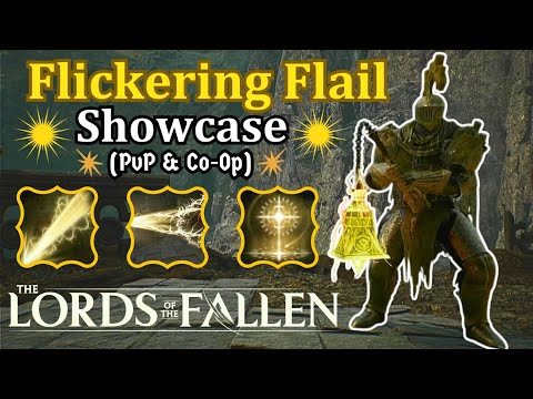 Flickering Flail Showcase (PvP/Co-Op) | Illuminator Aubrey Armor Set | Radiance Build