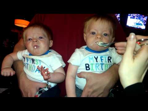 Twins first time trying ice cream