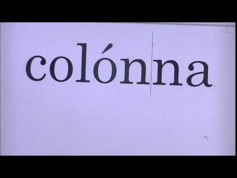 come si pronuncia la parola colonna