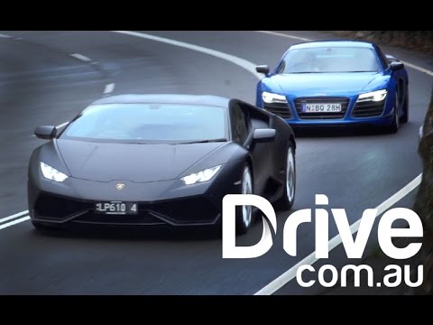 Lamborghini Huracan LP610-4 v Audi R8 LMX Comparison | Drive.com.au