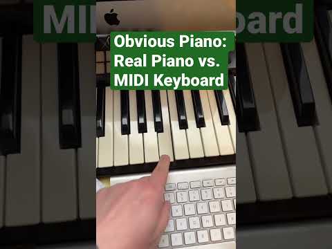 Obvious Piano Real Piano vs. MIDI Keyboard #piano #learnpiano #pianolearn #pianolearning