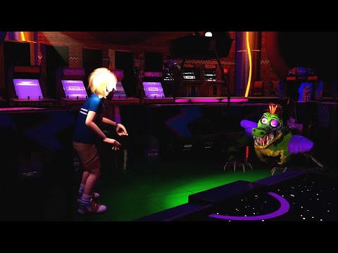 How Broken Monty jumpscare Gregory in 3rd Person View - Five Nights at Freddy's: Security Breach