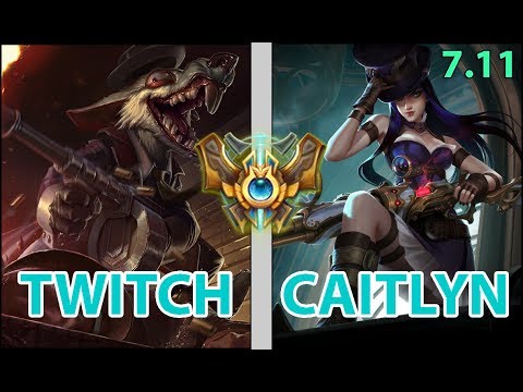 KT Rolster Deft - Twitch vs Caitlyn Botlane - Korean Pro Replay
