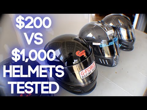 $200 vs $1,000 Helmet Comparison! (Bell GP3 vs G-Force Revo vs G-Force CF3 vs RCI vs Pyrotect)