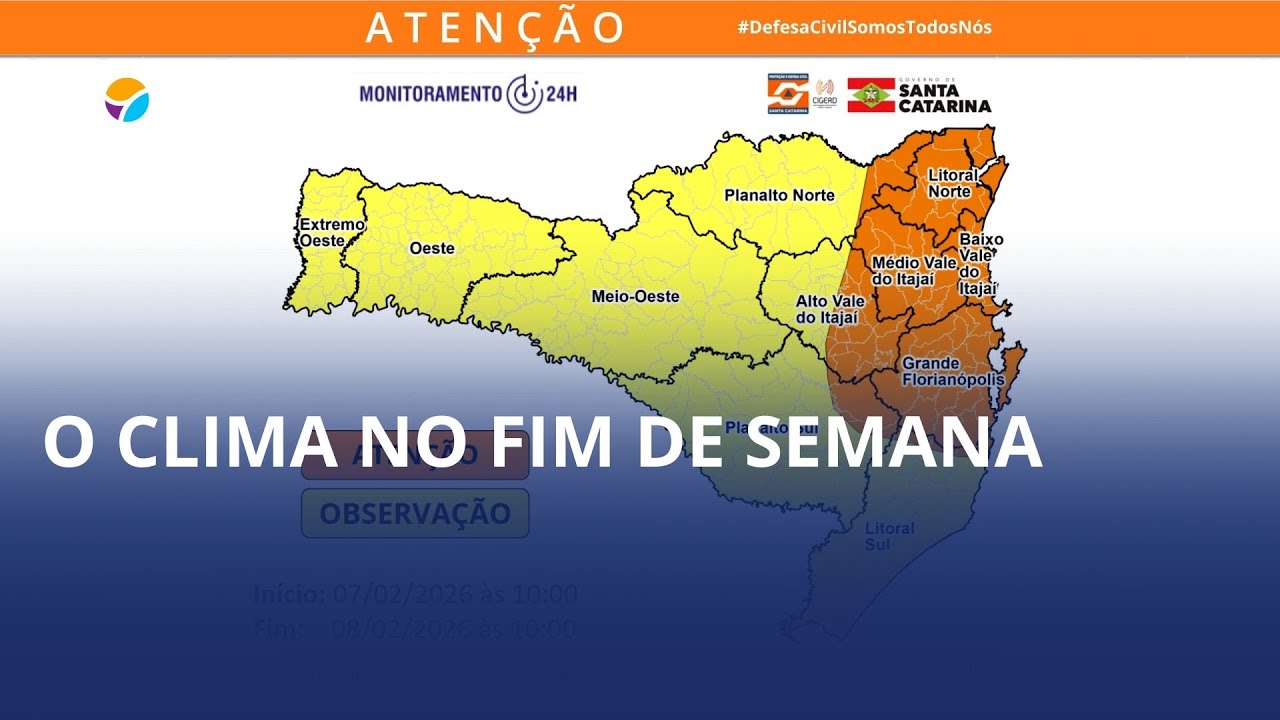 Áreas de instabilidade devem se intensificar, o que deve aumentar o risco de pancadas fortes, temporais e volumes mais elevados de chuva.