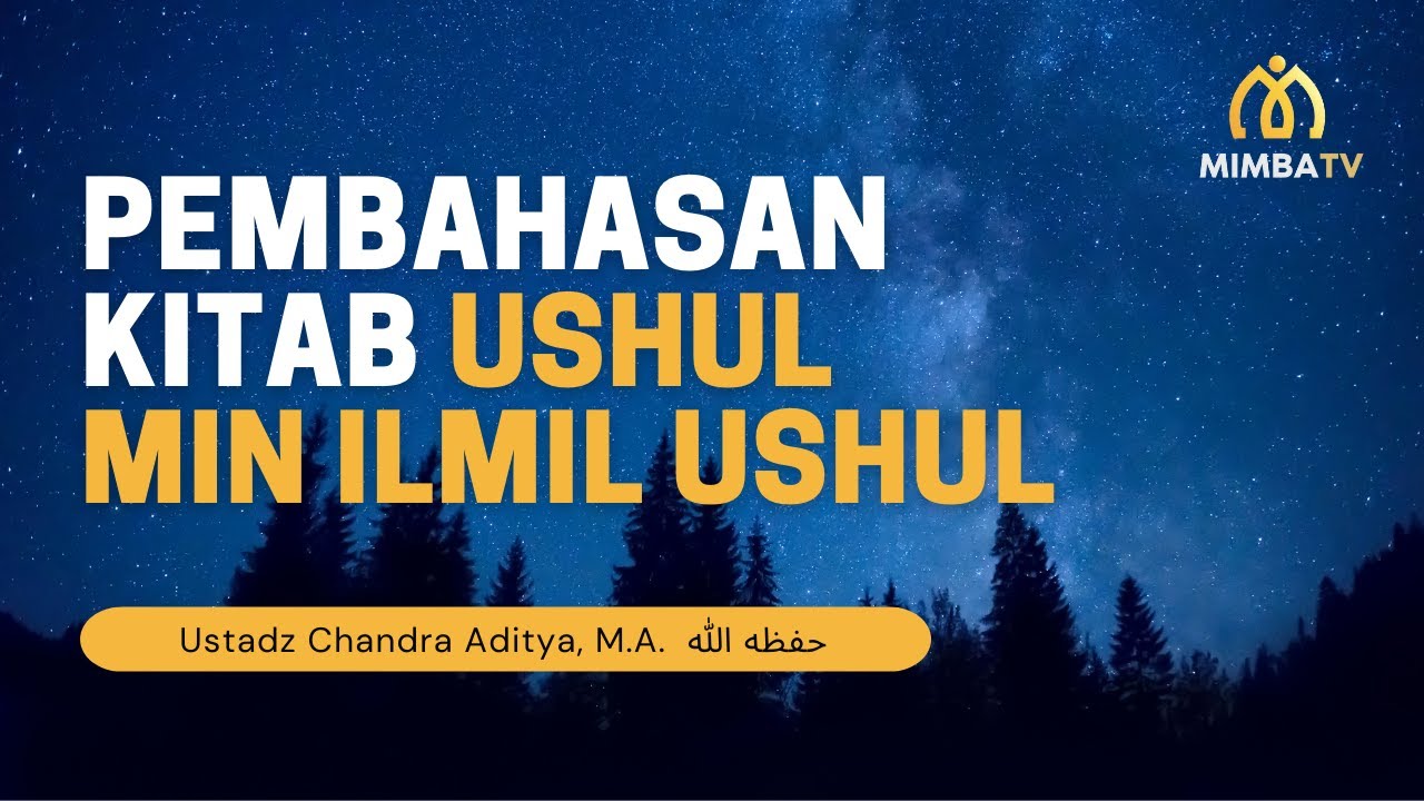 [LIVE] Simak Sekarang!  Pembahasan Kitab Ushul min Ilmil Ushul bersama alUstadz…