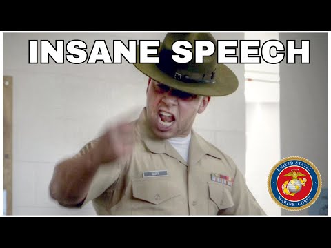 US Marine Drill Instructor Gives EPIC Speech British Soldier reacts