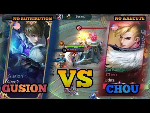 GUSION montage vs Top global CHOU - mobile Legends