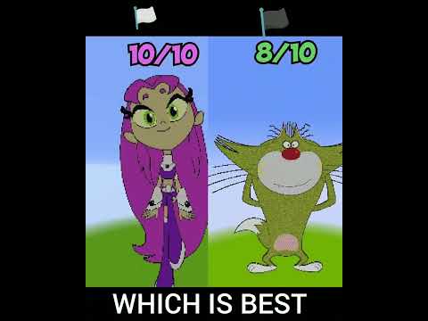 Oggy and the cockroaches vs Teen Titans Go #shorts #minecraft #viralshorts