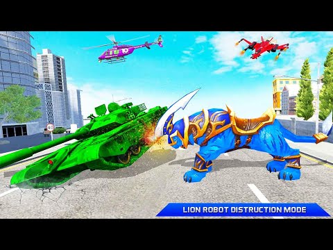 (( Tiger )) Robot game Flying Tank Transform Robot War:  android gameplay