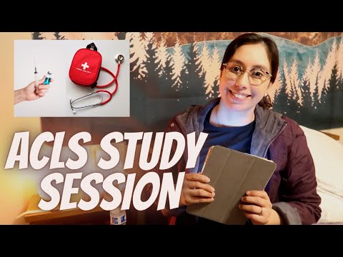 ACLS evening study session// Tips for ACLS//  Nurse Vlog