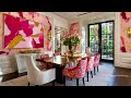 Beverly Hills Luxury Living 2025 Gold Pink Dining Room Inspo