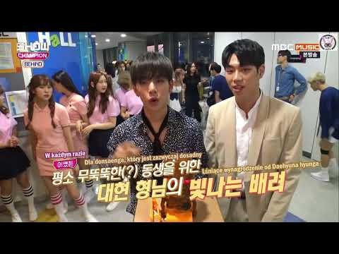 [PL SUB, polskie napisy] 170627 SHOW CHAMPION Behind - B.A.P Daehyun & Jongup's Aegyo cut